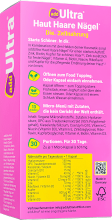 Haut Haare Nägel Kapseln addUltra