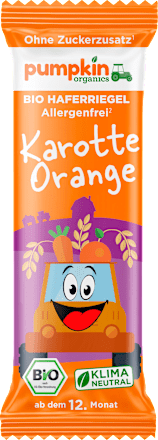 Fruchtriegel Hafer, Karotte & Orange ab 1 Jahr pumpkin organics
