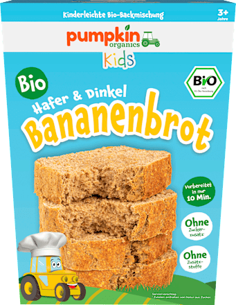 Backmischung Bananenbrot Hafer & Dinkel, ab 3 Jahren  pumpkin organics