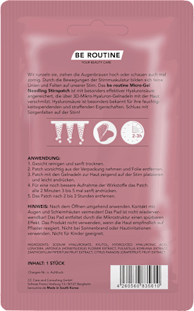 Stirnpatches Micro Needling BE ROUTINE