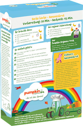 Backmischung Bananenbrot Hafer & Dinkel, ab 3 Jahren  pumpkin organics