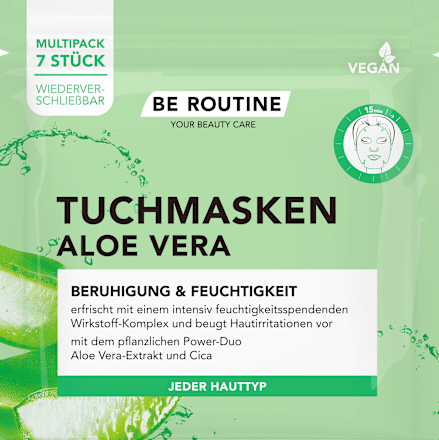 Tuchmasken Aloe Vera Multipack BE ROUTINE
