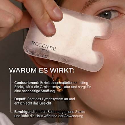 Gua Sha Stein Rosenquarz Rosental Organics
