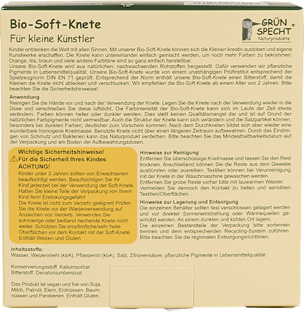 Soft-Knete Set 4tlg Grünspecht