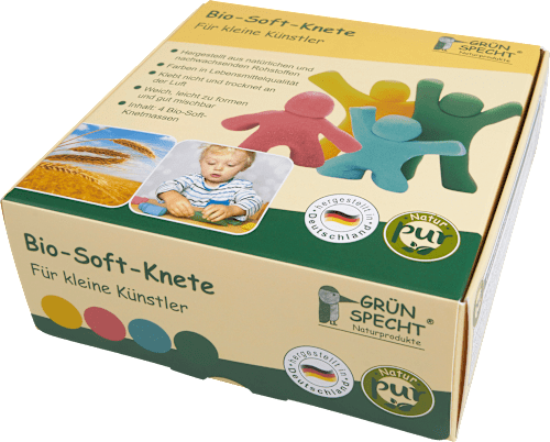 Soft-Knete Set 4tlg Grünspecht