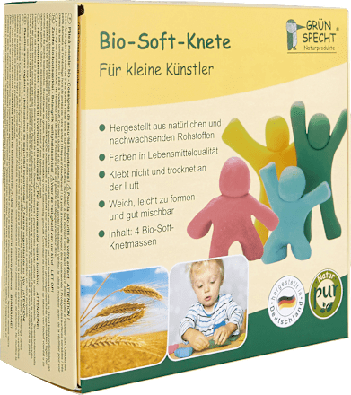 Soft-Knete Set 4tlg Grünspecht