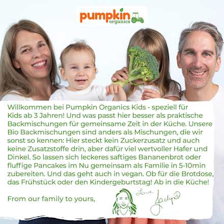 Backmischung Bananenbrot Hafer & Dinkel, ab 3 Jahren  pumpkin organics