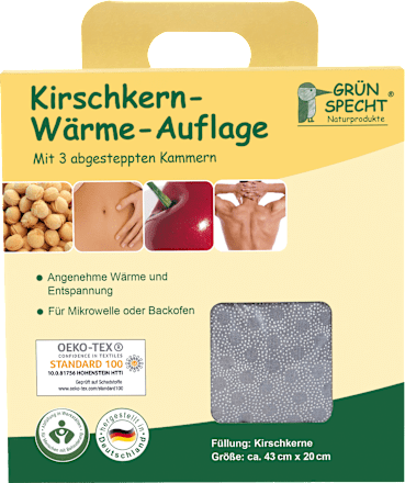 Kirschkern-Wärme-Auflage Grünspecht