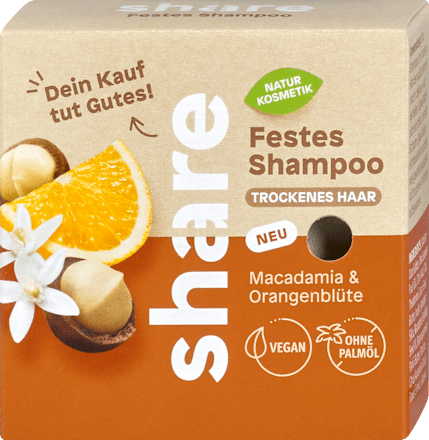 Festes Shampoo Macadamia & Orangenblüte share