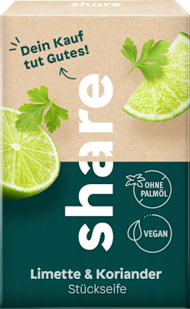 Stückseife Limette & Koriander share