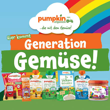 Babysnack Mehrkorn Ringe mit Apfel & Zimt, ab 8. Monat pumpkin organics