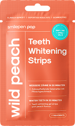 bělicí pásky Wild peach 7x2 ks smilepen pop