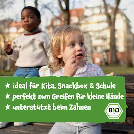 Kindersnack Kichererbsen Sterne mit Mais & Kürbis, ab dem 12. Monat pumpkin organics