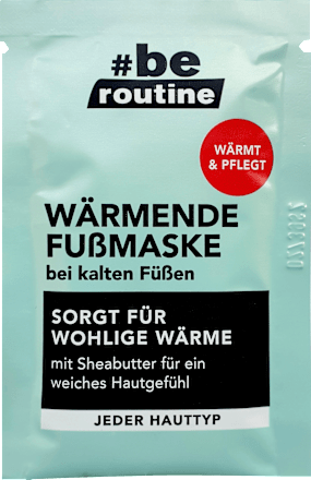 wärmende Fußmaske  BE ROUTINE