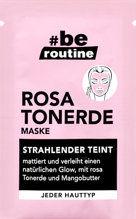 Gesichtsmaske mit Rosa Tonerde BE ROUTINE