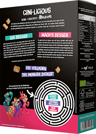 Cini-Licious Bio Frühstückscerealien REBELICIOUS