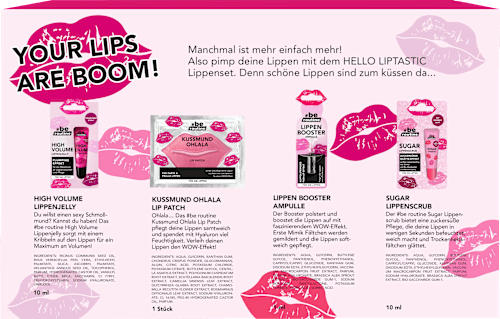 Geschenkset Lippenpflege Hello Liptastic 5tlg. BE ROUTINE