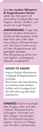 Wimpern und Augenbrauen Serum  BE ROUTINE