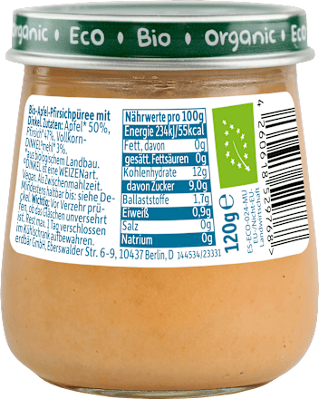 Frucht & Getreide Apfel, Pfirsich mit Dinkel Freche Freunde