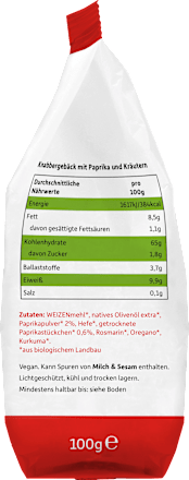 Kindersnack Brotchips Paprika Freche Freunde