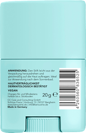 After Sun Stick mit Aloe Vera BE ROUTINE