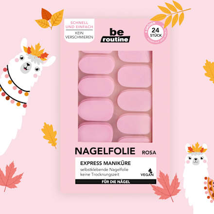 Nagelfolien Express Maniküre Rosa BE ROUTINE