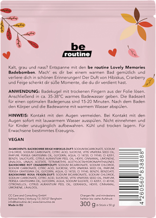Badekugeln Lovely Memories BE ROUTINE