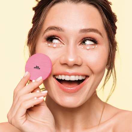 Sonnenschutz Puder cushion mit Schwämmchen, LSF 50+  BE ROUTINE