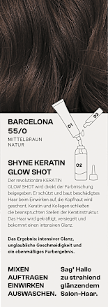 Haarfarbe 55/0 Barcelona Mittelbraun Natur SHYNE Professional