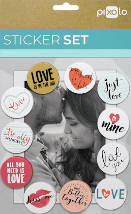 Sticker Set Love pixolo