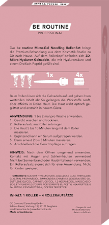 Gesichtsroller Set Micro Gel Needling 5tlg BE ROUTINE