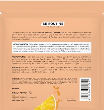 Tuchmasken Vitamin-C Multipack BE ROUTINE