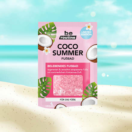 Belebendes Fußbad mit Kokosduft, coco summer BE ROUTINE