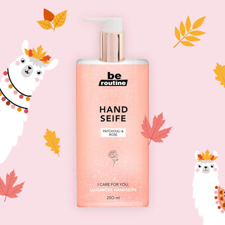 Flüssigseife Patchouli & Rose "I care for you" BE ROUTINE