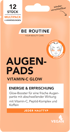 Augenpads Vitamin-C Glow Multipack (6 Paar) BE ROUTINE