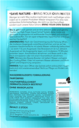 Augenpads Activate Hyaluron (1 Paar) BE ROUTINE