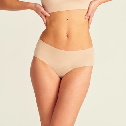 Periodenunterwäsche Hipster Seamless Beige, Gr. 32-34 ooia