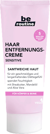 Haarentfernungscreme, sensitive BE ROUTINE