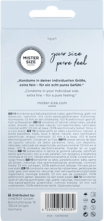 Kondome Extra Fine Gr. 53mm MISTER SIZE