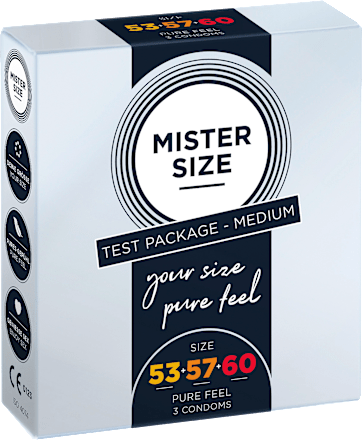 Pure Feel Kondome Test Package Medium MISTER SIZE