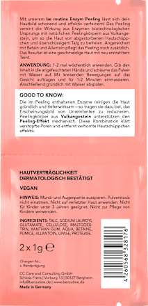 Peeling Enzym Pulver (2x1 g) BE ROUTINE