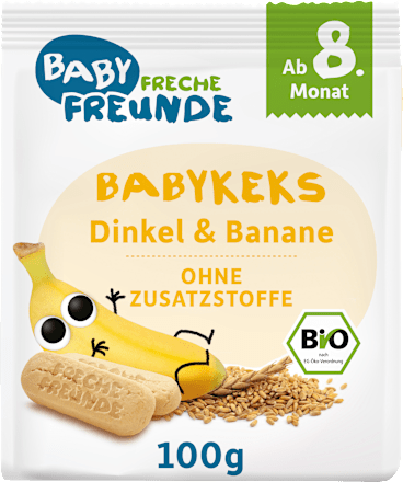 Babykekse Dinkel & Banane, ab dem 8. Monat Freche Freunde