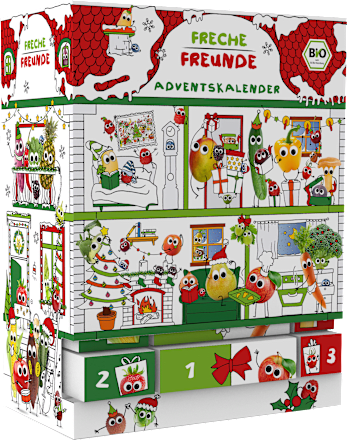 Adventskalender Kindersnacks 2022  Freche Freunde