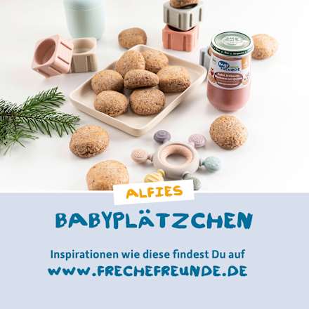 Frucht & Getreide Apfel, Erdbeere, Blaubeere mit Quinoa ab dem 6. Monat Freche Freunde