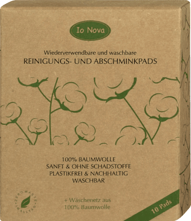 Reinigungs- und Abschminkpads wiederverwendbar Io Nova