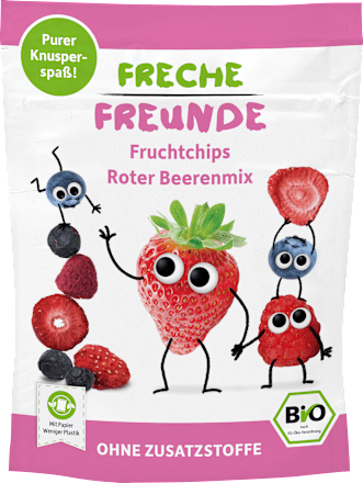 Kindersnack Fruchtchips Roter Beerenmix ab 3 Jahren Freche Freunde
