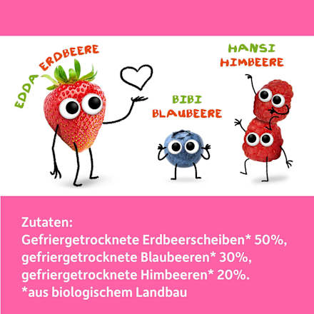 Kindersnack Fruchtchips Roter Beerenmix ab 3 Jahren Freche Freunde