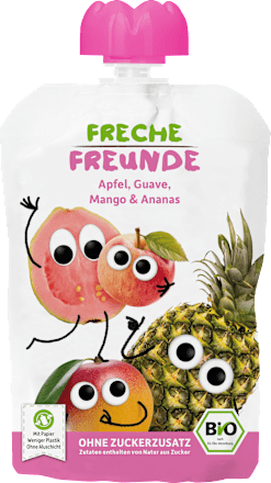 Quetschie Apfel, Guave, Mango & Ananas, ab 6 Monaten Freche Freunde