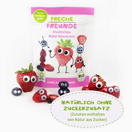 Kindersnack Fruchtchips Roter Beerenmix ab 3 Jahren Freche Freunde