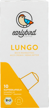 Kaffeekapseln Lungo earlybird coffee